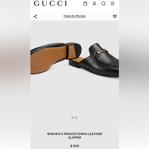 Gucci Princetown leather mule size 7B - Picture 13 of 14